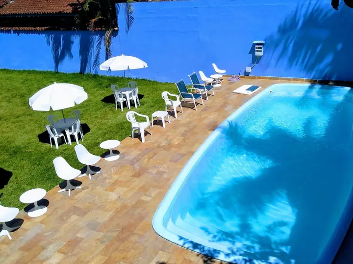 Piscina da Pousada Canto dos Mares vista de cima